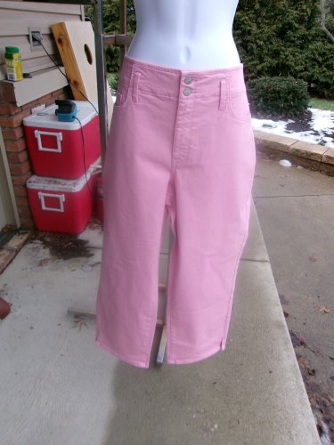 NWT NYDJ PINK CHLOE CAPRI JEANS 16W