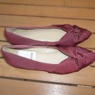 NATURALIZER BURGENDY KNOT BALLERINA FLATS 4.5 US