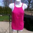 NWT INC HOT PINK SWEATER TANK W CHAIN STRAPS XL