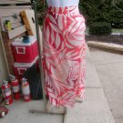 NWOT ANN TAYLOR CORAL LEAF WRAP LOOK SKIRT 4