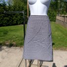 NWOT TALBOTS NAVY&WHITE HOUNDSTOOTH SKIRT 6