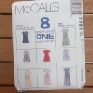 MCCALLS 7731 DRESS 8 DIFFERNT LOOKS 10 12 14