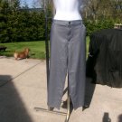 NWOT SUSAN GRAVER GRAY PLEATHER CROP PANTS 20WP