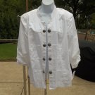 NWT ROZ&ALI WHITE COAT 2X NWT ROZ&ALI WHITE COAT 2X