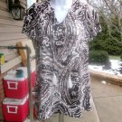 NWT CUPIO BROWN PRINT TUNIC W TASSELS M NWT CUPIO BROWN PRINT TUNIC W TASSELS M