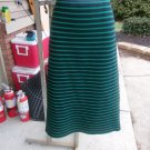 NWOT LOFT VERY CUTE NAVY&GREEN STRIPED KNIT SKIRT L NWOT LOFT VERY CUTE NAVY&GREEN STRIPED KNIT SKIRT L