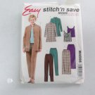 MCCALL'S STITCH N SAVE4566 TOP, SKIRT, PANTS, JACKET 12-18