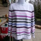 T BY TALBOTS MULTI COLOR STRIPED TOP M T BY TALBOTS MULTI COLOR STRIPED TOP M