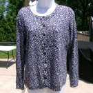 TALBOTS   BLUE DOT SWEATER PM