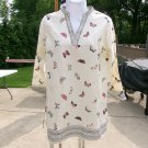 NWT COLDWATER CREEK BUTTERFLY PRINT TUNIC XS $98