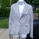 NWOT RACHEL ZOE BLUE&WHITE STRIPED BLAZER M