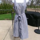 NWOT LOFT BLUE STRIPE BUTTON DOWN DRESS 12P NWOT LOFT BLUE STRIPE BUTTON DOWN DRESS 12P