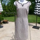 NWOT BLACK HUE W BLACK TRIM SHEATH DRESS 12