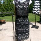 NWOT XSCAPE GORGEOUS BLACK LACE DRESS 10