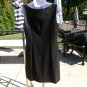 NWT LOFT BLACK DRESS W FAUX LEATHER TRIM 6