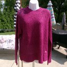 NWT JESSICA SIMPSON PINK METALIC LINED SWEATER M