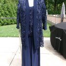 RM RICHARDS NAVY DRESSY JACKET TOP&PANTS SET 14P RM RICHARDS NAVY DRESSY JACKET TOP&PANTS SET 14P