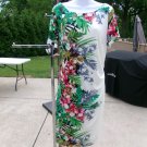 NWOT RM RICHARDS WOMAN WHITE TROPICAL FLORALPRINT DRESS 16W