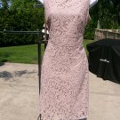 ADRIANNA PAPELL FAB BEIGE LACE DRESS 8