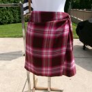 NWOT LOFT CUTE PINK PLAID FLANNEL SKIRT 12