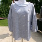 NWT 89TH+MADISON BLUE PEARL SWEATER XL