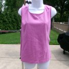 NWT BOB MACKIE WEARABLE ART ORCHID/PINK TANK TOP L