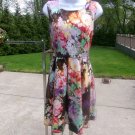 NWOT BETSEY JOHNSON MULTICOLOR FLORAL DRESS 8