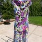 EVAN PICONE PURPLE, BLUE WHITE CUTE FLORAL PRINT DRESS 14
