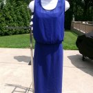NWT MARC NEW YORK BLUE SHEER LAYER TOP DRESS 14