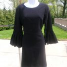 NWT ANN TAYLOR BLACK DRESS WITH BELL SLEEVES 6