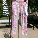 NWT VOGO WHITE FLORAL ATHLETIC PANTS S