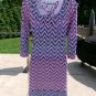 NWOT JESSICA SIMPSON CUTE PURPLE, BLUE PRINT KNIT DRESS 2