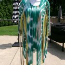 NWOT CHICO'S GREEN YELLOW 2PC SWEATER TANK&CARDIGAN SET 2