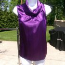 NWOT CHICO'S PURPLE COWL SLEEVELESS TOP 1