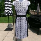 NWT NINE WEST WHITE&BLACK EMB DRESS 4 NWT NINE WEST WHITE&BLACK EMB DRESS 4