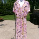 NWT MADISION&HUDSON PINK MULTI FLORAL PRINT DRESS W BELT 3X
