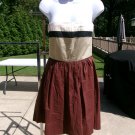 STEVE MADDEN VERY CUTE BEIGE, BROWN COLORBLOCK STRAPLESS DRESS 4 STEVE MADDEN VERY CUTE BEIGE, BROWN COLORBLOCK STRAPLESS DRESS 4