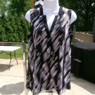 NWOT ELLEN TRACY BLACK&WHITE TANK TOP M