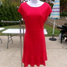 NWT LOFT RED PONTE KNIT DRESS S