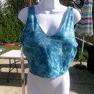 NWT IDEOLOGY BLUE CLOUD PRINT SPORTS TANK L