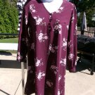 NWOT LOFT PLUM FLORAL PRINT DRESS 0P