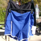 NWT YOGALICOUS  BLUE&BLACK ATHLETIC SHORTS XL