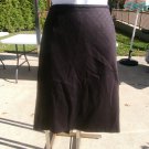 NWT TAHARI A.LEVINE BROWN FORAL PRINT SKIRT 8P