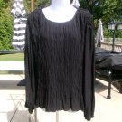 NWT PHILOSOPHY BLACK LONG SLEEVE TOP 3X
