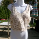 NWT IDEOLOGY BEIGE ANIMAL PRINT SPORTS TANK L