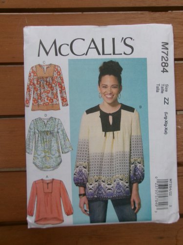 MCCALLS 7284  TOP PATTERN LG XL XXL