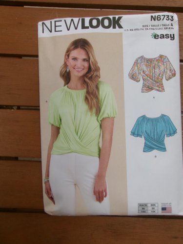 NEWLOOK 6733 KNIT TOP PATTERN XS-XXL