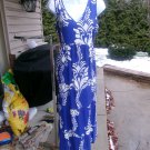 NWT MLLE GABRIELLE BLUE&WHITE PRINT DRESS S