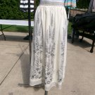 NWT MAX STUDIO IVORY&BLACK FLORAL PRINT MAXI SKIRT S $158