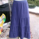 NWT CHELSEA&THEODORE NAVY MAXI SKIRT 1X